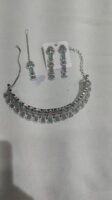 Silver Necklace and Earring Set