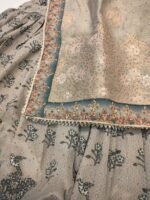 Grey Golden Lehenga