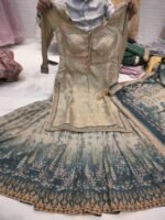 Grey Golden Lehenga