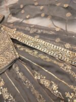 Embroidered Grey Lehenga