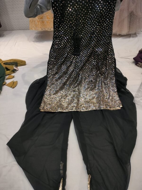 Black Dhoti Salwar Suit