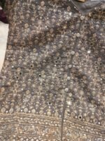 Embroidered Grey Lehenga