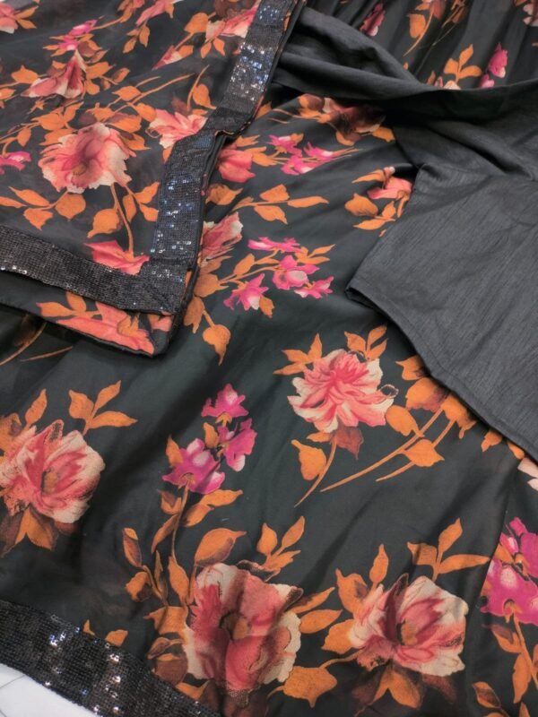 Designer Black Lehenga Choli