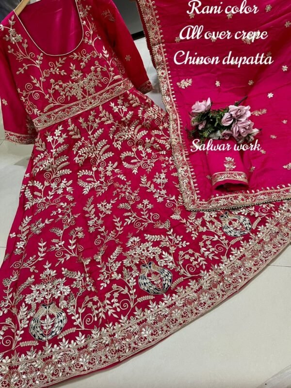 Designer Rani Color Anarkali Suit