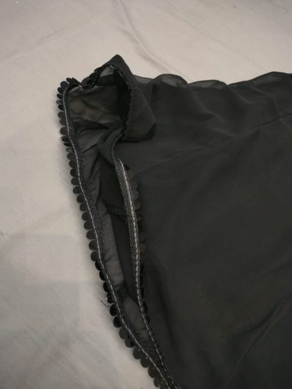 Black Cut Sleeve Sharara Suit