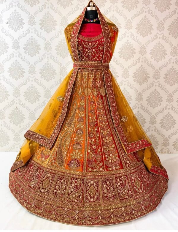 Heavy bridal lehngas