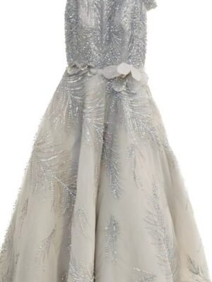 White one piece gown