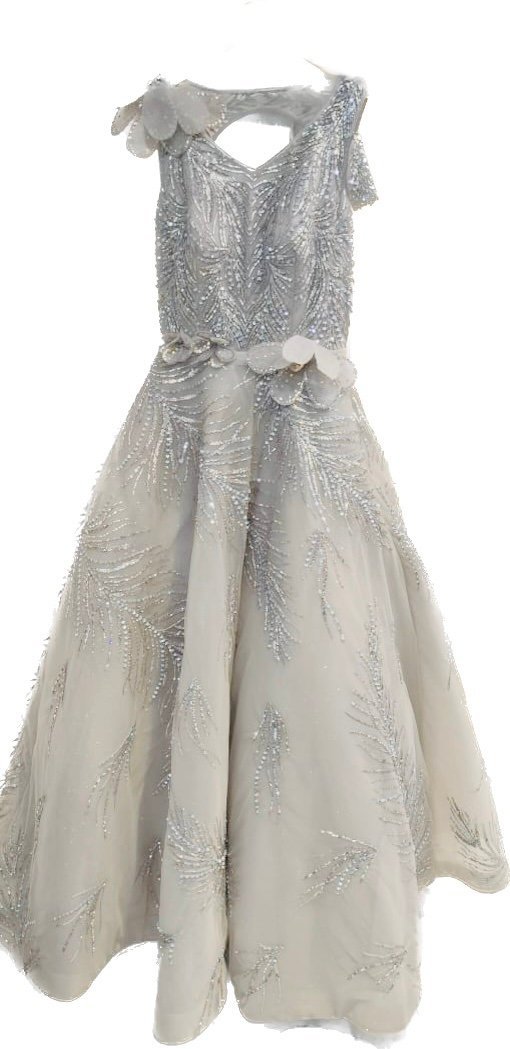 White one piece gown